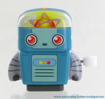 Jouets mécaniques en métal, tôle ou fer blanc non disponibles Jouet robot mécanique marcheur en métal, tôle et fer blanc : petit robot mécanique avec remontoir