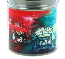 Bo&icirc;tes &agrave; musique &agrave; remontoir "Tinkle Tonk" Bo&icirc;te &agrave; musique "Tinkle Tonk" en m&eacute;tal avec grand remontoir et image - La valse d'Am&eacute;lie Poulain (Yan Tiersen)