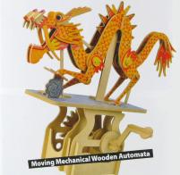 Automates en bois à monter soi-même Automate en bois à monter soi-même : automate musical à manivelle "Dragon chinois"