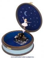 Boîtes à bijoux musicales avec ballerines Boîte à musique Trousselier : boîte à musique animée fétiche de Félicie, la petite ballerine du dessin animé "Ballerina"