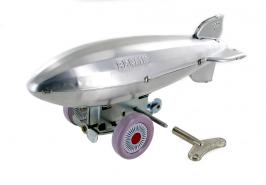 Jouets mécaniques en métal, tôle ou fer blanc non disponibles Jouet mécanique en métal, tôle et fer blanc : jouet mécanique de collection "Zeppelin Berlin""