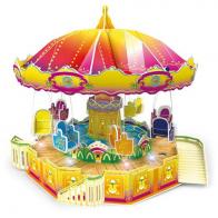 Manèges et carrousels musicaux miniatures sous forme de puzzle 3D Manège musical miniature sous forme de puzzle 3D : manège musical miniature "Flying chair"