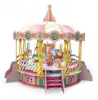 Manèges et carrousels musicaux miniatures sous forme de puzzle 3D Manège musical miniature sous forme de puzzle 3D : manège musical miniature "Merry-go-round"