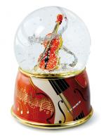 Boules à neige musicales classiques (en stock) Boule à neige musicale animée avec globe en verre: boule à neige musicale scintillante avec violon