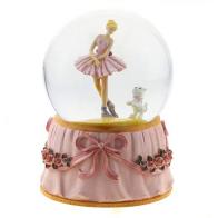 Boules à neige musicales classiques (en stock) Boule à neige musicale animée avec globe en verre: boule à neige musicale scintillante avec ballerine
