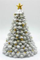 Boîtes à musique sapins de Noël Boîte à musique animée en forme de sapin de Noël : boîte à musique avec sapin enneigé