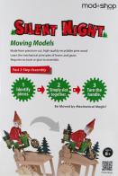 Automates en bois à monter soi-même Automate à manivelle en bois à monter soi-même : automate en bois "Père Noël sur sa moto"