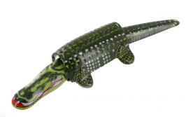 Jouets mécaniques en métal, tôle ou fer blanc non disponibles Jouet mécanique en métal, tôle et fer blanc: jouet en métal "crocodile bougeant la tête et la queue"