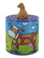 Boîtes à meuh, boîtes à vache et autres boîtes à son traditionnelles Boîte à meuh avec le cri du mouton: boîte à bêêê avec mouton en résine au sommet de la boîte