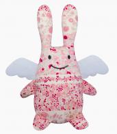 Doudous et mobiles musicaux Doudou musical Trousselier avec mécanisme musical à ficelle: doudou musical ange lapin