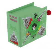 Boîtes à musique à manivelle en forme de livre Boîte à musique à manivelle en forme de livre: boîte à musique à manivelle "La valse d'Amélie Poulain"
