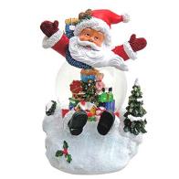 Boules à neige musicales de Noël disponibles sur commande (nous contacter) Boule à neige musicale de Noël: boule à neige en forme de Père Noël avec illumination et neige automatique
