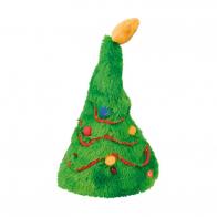 Boîtes à musique de Noël Bonnet musical, animé et éclairé de Noël en forme de sapin de Noël décoré