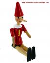 Pinocchio articulé en bois Bartolucci : Pinocchio peint à la main sans mécanisme musical de boîte à musique