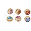 Yo-yo en bois avec anneaux colorés: yo-yo pour améliorer,la concentration et la dextérité