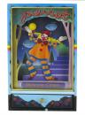 Boîte à musique animée en bois avec clown: boîte à musique avec mouvements du clown et du ballon