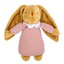 Doudou musical Trousselier avec mécanisme musical à ficelle: doudou musical lapin rose