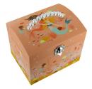 Boîte à bijoux musicale / vanity case Trousselier en bois avec petite sirène dansante - Over the rainbow