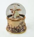 Boule à neige musicale animée de Noël avec globe en verre et bonhomme de neige