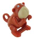 Petit automate / jouet mécanique en résine à remontoir - Singe automate faisant un saut périlleux arrière