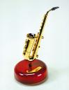 Boîte à musique animée avec saxophone miniature rotatif en résine - La lettre à Elise (Beethoven)