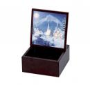 Boîte à musique coffret de Noël Mr Christmas en bois avec couvercle illuminé - 50 mélodies électroniques de Noël