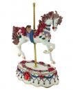 Boîte à musique en forme de cheval miniature de carrousel - Chanson du toréador (Carmen)