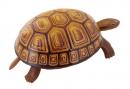 Jouet mécanique en métal, tôle et fer blanc : jouet mécanique "Tortue marcheuse jaune"