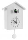 Pendule &agrave; coucou murale &agrave; quartz - Pendule &agrave; coucou blanche pour enfant avec aiguilles noires