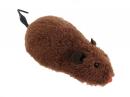 Rat marron automate courant avec fourrure et mouvement de la queue - Jouet m&eacute;canique &agrave; remontoir