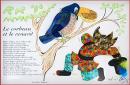 Tableau musical pour chambres d'enfants : tableau musical "le corbeau et le renard"