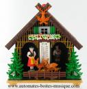 Chalet miniature bavarois en résine : chalet non musical station météo