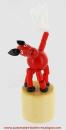 Jouet en bois articulé petite taille : jouet en bois articulé animal étrange (âne rouge)