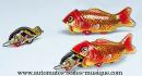 Jouet mécanique en métal de collection : jouet mécanique poisson