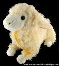 Animal en peluche musical avec ficelle : mouton en peluche musical avec ficelle