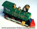 Jouet mécanique en métal de collection : jouet mécanique locomotive