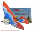 Oiseau automate volant TIM bird: oiseau automate de grande taille (pigeon coloré parisien)