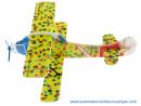Avion planeur à monter soi-même : petit avion en polystyrène dans sa pochette rétro