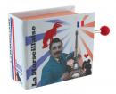 Boîte à musique à manivelle en forme de livre : boîte à musique à manivelle "La Marseillaise"