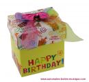 Boîte à musique "boîte cadeau": boîte cadeau musical "Joyeux anniversaire"