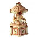 Carrousel musical miniature : carrousel musical avec chevaux et instruments de musique