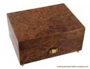 Boîte à musique traditionnelle en bois de 30 lames : boîte à musique avec simple placage