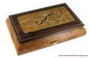 Boîte à musique traditionnelle en bois de 50 lames : boîte à musique avec mélodie au choix