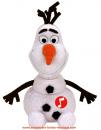 Personnage de Disney "La Reine des neiges" : jouet peluche sonore Olaf le bonhomme de neige par TY Warner (taille moyenne)
