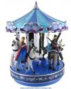 Grand carrousel musical de Disney La Reine des neiges : carrousel miniature musical Mr Christmas avec Anna, Elsa, et Olaf
