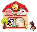 Puzzle sonore Janod pour les tous petits : puzzle sonore "Les animaux de la ferme"