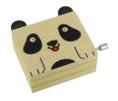 Boîte à musique à manivelle en bois "Panda" : boîte à musique à manivelle "Frère Jacques"