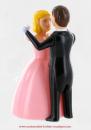 Couple de danseurs automates : danseurs automates valseurs (robe rose n°2)