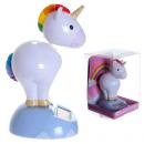 Figurine solaire - Animal solaire - Figurine licorne arc-en-ciel solaire