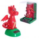 Figurine solaire - Animal solaire - Figurine dragon gallois animé par des cellules photovoltaïques